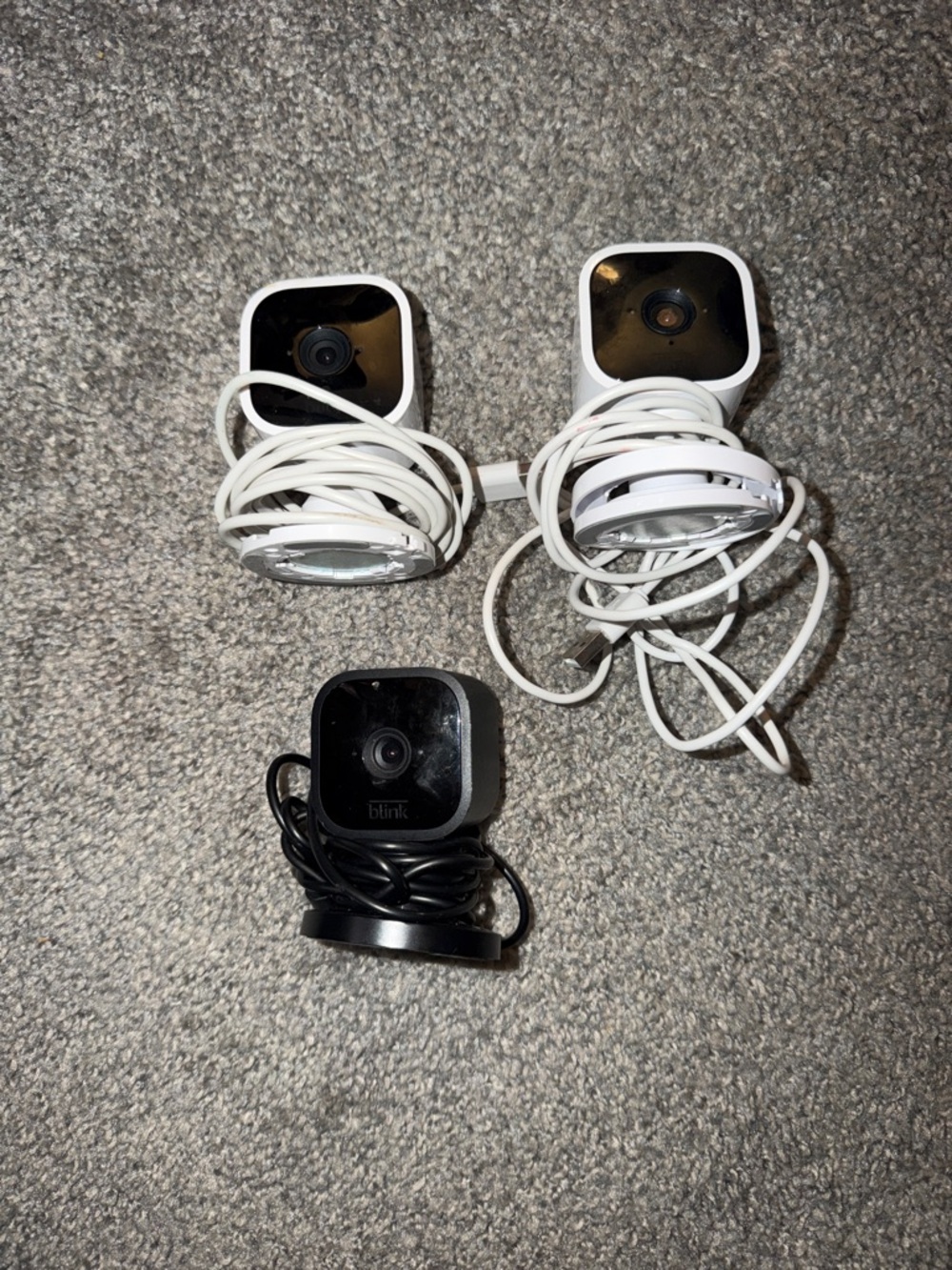 Blink Indoor Security Cameras - Black & White - 3-Pack